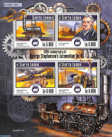 Sierra Leone 2015 190th Anniversary Of George Stephenson's Locomotion No.1, Mint NH, Transport - Railways - Trains