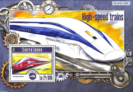 Sierra Leone 2015 High Speed Trains, Mint NH, Transport - Railways - Trenes