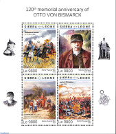 Sierra Leone 2018 120th Memorial Anniversary Of Otto Von Bismarck, Mint NH, History - Nature - Militarism - Politician.. - Militaria