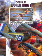 Sierra Leone 2018 Planes Of World War I, Mint NH, History - Transport - Aircraft & Aviation - World War I - Avions