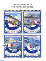 Sierra Leone 2018 The Centenary Of The Royal Air Force, Mint NH, Transport - Aircraft & Aviation - Airplanes