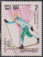 1984 Kampuchea ⵙ Mi:KH 543, Sn:KH 467, Yt:KH 454, Sg:KH 501,Cross-country Ski, Winter Olympic Games 1984 - Sarajevo - Kampuchea