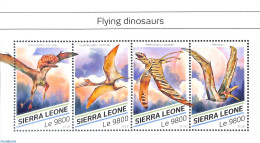 Sierra Leone 2018 Flying Dinosaurs, Mint NH, Nature - Prehistoric Animals - Préhistoriques