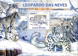 Guinea Bissau 2013 Snow Leopards, Mint NH, Nature - Cat Family - Guinée-Bissau