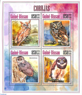 Guinea Bissau 2013 Owls, Mint NH, Nature - Birds Of Prey - Owls - Guinée-Bissau