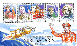 Guinea Bissau 2014 Yuri Gagarin, Mint NH, Transport - Space Exploration - Guinée-Bissau