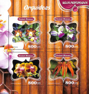 Guinea Bissau 2014 Orchids, Mint NH, Nature - Flowers & Plants - Orchids - Guinée-Bissau