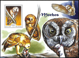 Guinea Bissau 2014 Owls, Mint NH, Nature - Birds Of Prey - Owls - Guinée-Bissau