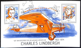 Guinea Bissau 2014 Charles Lindbergh, Mint NH, Transport - Aircraft & Aviation - Avions