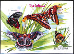 Guinea Bissau 2015 Butterflies, Mint NH, Nature - Butterflies - Guinea-Bissau