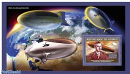 Guinea, Republic 2006 Zeppelins And Dirigibles, Mint NH, Science - Transport - Inventors - Aircraft & Aviation - Zeppe.. - Avions