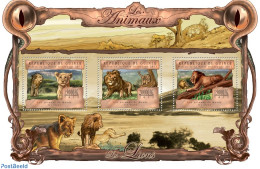 Guinea, Republic 2013 Lions, Mint NH, Nature - Cat Family - Sonstige & Ohne Zuordnung