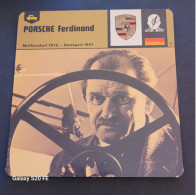 Fiches Illustrées  **  Sport Automobile **  Porsche Ferdinand - Sport