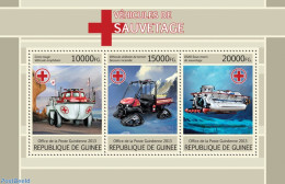 Guinea, Republic 2013 Special Transport , Mint NH, Health - Transport - Red Cross - Automat Stamps - Ships And Boats - Rotes Kreuz