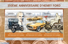 Guinea, Republic 2013 Henry Ford, Mint NH, Transport - Automobiles - Cars