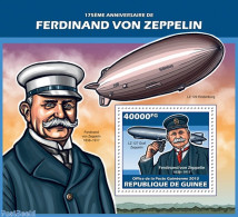 Guinea, Republic 2013 Ferdinand Von Zeppelin, Mint NH, Transport - Aircraft & Aviation - Zeppelins - Vliegtuigen