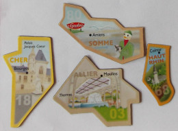 Lot De 4 Aimants Le Gaulois 03 18 68 80 Magnet - Toerisme