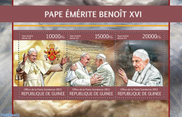 Guinea, Republic 2013 Pope Benedict XVI, Mint NH, Religion - Pope - Pausen
