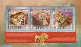 Guinea, Republic 2014 Lions, Mint NH, Nature - Cat Family - Sonstige & Ohne Zuordnung