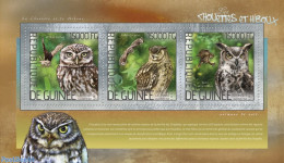 Guinea, Republic 2014 Owls, Mint NH, Nature - Birds Of Prey - Owls - Sonstige & Ohne Zuordnung
