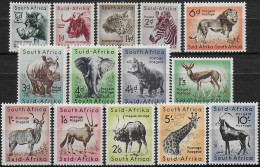 1954 South Africa Wild Animals 14v. MNH SG N. 151/64 - Other & Unclassified