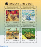 Guinea, Republic 2014 Vincent Van Gogh, Mint NH, Transport - Ships And Boats - Art - Paintings - Vincent Van Gogh - Bateaux