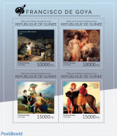 Guinea, Republic 2014 Francisco De Goya, Mint NH, Nature - Dogs - Art - Paintings - Autres & Non Classés