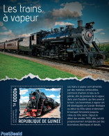 Guinea, Republic 2014 Steam Trains, Mint NH, Transport - Railways - Trenes