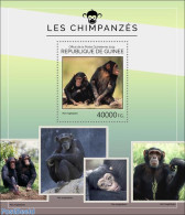 Guinea, Republic 2014 Chimpanzees, Mint NH, Nature - Monkeys - Andere & Zonder Classificatie