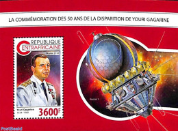 Central Africa 2018 Yuri Gagarin S/s, Mint NH, Transport - Space Exploration - Centrafricaine (République)