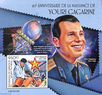 Djibouti 2019 Yuri Gagarin S/s, Mint NH, Transport - Space Exploration - Gibuti (1977-...)