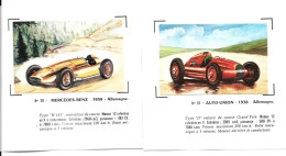 BL52 - IMAGES CHADENAC SUR PAPIER - AUTO UNION 1938 - MERCEDES BENZ 1939 - Automobile - F1