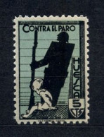 EMISIONES LOCALES GUERRA CIVIL , HUESCA  , FESOFI 14 ** , CONTRA EL PARO - Spanish Civil War Labels