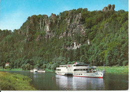 Sächsiche Schweiz - An Der Bastei / Mit Motorschiff KARL MARX - Steamers