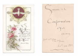 Orléans, Confirmation D'Yvette Chauveau, 1910, Les Sept Dons Du Saint Esprit, éd. Bouasse-Lebel 1388 - Images Religieuses