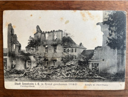 Sennheim - Cernay - Stadt In Brand Geschossen 1914-15 Kämpfe - Combats Ville En Feu - Fabrikgebäude Guerre 14-18 - Cernay