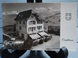 Jolie Cpsm  Glacée HAUTELUCE Entrée Du Chef-lieu, Le Mt-Blanc - Combloux