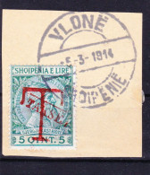 STAMPS-ALBANIA-1914-USED-SEE-SCAN-PORTO - Albanie