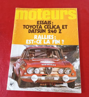Moteurs N°94 Jan 1972 Renault 12 Gordini Rallye Monte Carlo Toyota Celica Datsun 240 Z Critérium Cevennes Ferrari 312 P - Auto/Motor