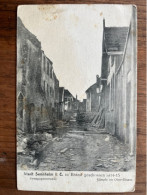 Sennheim - Cernay - Rue De La Synaguogue -Stadt In Brand Geschossen 1914-15 Kämpfe - Combats Ville En Feu - Guerre 14-18 - Cernay