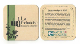 SOUS BOCKS  BIÈRE  BRASSERIE LA FARLODOISE  RECTO VERSO - Beer Mats