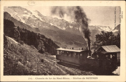 CPA Mont-Blanc-Bahn, Bahnhof Motivon - Otros & Sin Clasificación