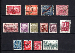 Sarre - Petit Lot De Timbres Dont Un Perforé - Lots & Serien