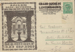 Luxembourg - Luxemburg - Carte-Postale  1927   Mondorf-les-Bains   Cachet Esch-sur-Alzette - Postwaardestukken