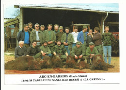 ARC EN BARROIS  (52) Tableau De Sangliers Réussi A La Garenne 1989 - Arc En Barrois