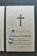 EMMA VERSTRAETE ° SYSSEELE 1847 + BRUGES 1918  / ARTHUR BARTHELS - Images Religieuses