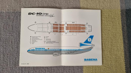 Sabena DC-10 CY191 - Safety Cards