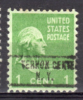 MM-849; USA Precancel/Vorausentwertung/Preo; VERNON CENTER (NY), Type 734 - Preobliterati