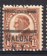 MM-824; USA Precancel/Vorausentwertung/Preo; MALONE (NY), Type 563 - Préoblitérés