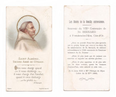 Saint Albéric, Second Abbé De Cîteaux, VIIIe Centenaire De Saint Bernard, Fontaines-lès-Dijon, 1891 - Images Religieuses